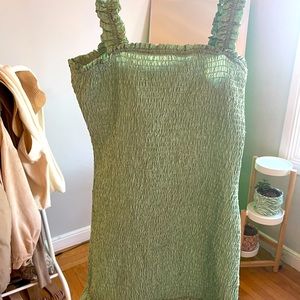 ZARA smocked mini dress